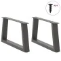 Patas para mesa comedor forma V 2 uds antracita 60x(30-31,3) cm de , Patas para mesas - Ref: Foro24-4012534, Precio: 63,36 €,...