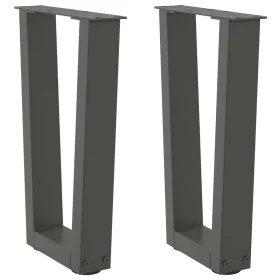 Patas para mesa de comedor en forma de V 2 uds antracita acero de , Patas para mesas - Ref: Foro24-4012626, Precio: 59,60 €, ...