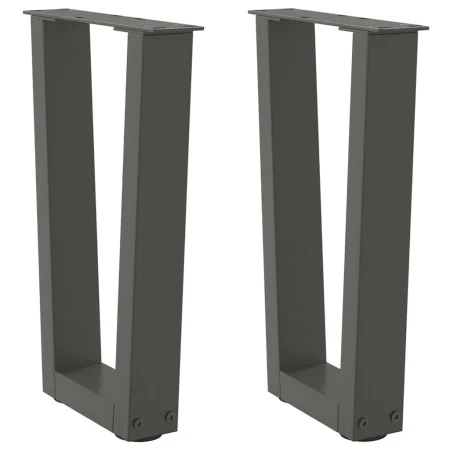 Patas para mesa de comedor en forma de V 2 uds antracita acero de , Patas para mesas - Ref: Foro24-4012626, Precio: 59,60 €, ...