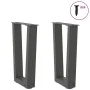 Patas para mesa de comedor en forma de V 2 uds antracita acero de , Patas para mesas - Ref: Foro24-4012626, Precio: 59,60 €, ...