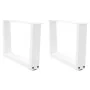 Patas para mesa de comedor forma V 2 uds blanco 60x(30-31,3) cm de , Patas para mesas - Ref: Foro24-4012613, Precio: 64,32 €,...