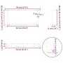 Patas para mesa comedor forma V 2 uds antracita 70x(30-31,3) cm de , Patas para mesas - Ref: Foro24-4012618, Precio: 70,35 €,...