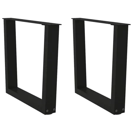 Patas para mesa de comedor forma V 2 uds negro 60x(42-43,3) cm de , Patas para mesas - Ref: Foro24-4012632, Precio: 70,37 €, ...