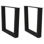 Patas para mesa de comedor forma V 2 uds negro 60x(42-43,3) cm de , Patas para mesas - Ref: Foro24-4012632, Precio: 70,37 €, ...