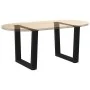 Patas para mesa de comedor forma V 2 uds negro 60x(42-43,3) cm de , Patas para mesas - Ref: Foro24-4012632, Precio: 70,37 €, ...
