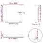 Patas para mesa de comedor forma V 2 uds negro 60x(42-43,3) cm de , Patas para mesas - Ref: Foro24-4012632, Precio: 70,37 €, ...