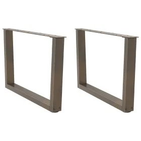 Patas para mesa de comedor forma de V 2 uds acero natural acero de , Patas para mesas - Ref: Foro24-4012639, Precio: 71,23 €,...