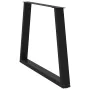 Patas para mesa de comedor en forma de V 2 uds acero negro by , Table legs - Ref: Foro24-4012576, Price: 100,99 €, Discount: %