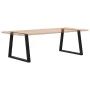 Patas para mesa de comedor en forma de V 2 uds acero negro by , Table legs - Ref: Foro24-4012576, Price: 100,99 €, Discount: %