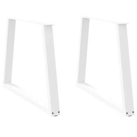 Patas mesa comedor forma V 2uds acero blanco 100x(72-73,3)cm de , Patas para mesas - Ref: Foro24-4012581, Precio: 109,89 €, D...