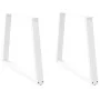 Patas mesa comedor forma V 2uds acero blanco 100x(72-73,3)cm de , Patas para mesas - Ref: Foro24-4012581, Precio: 109,89 €, D...