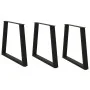Patas para mesa de comedor en forma de V 3 uds acero negro by , Table legs - Ref: Foro24-4012588, Price: 136,52 €, Discount: %