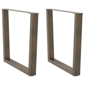 Patas para mesa de comedor en forma de V 2 uds acero natural de , Patas para mesas - Ref: Foro24-4012651, Precio: 98,77 €, De...