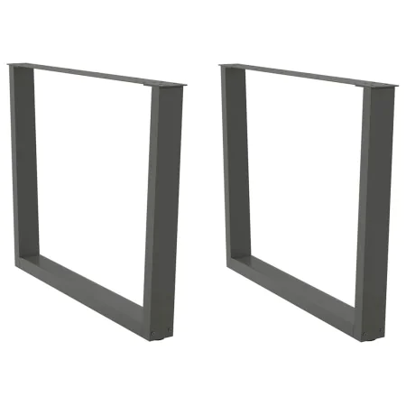 Patas para mesa comedor forma V 2uds antracita 100x(72-73,3) cm de , Patas para mesas - Ref: Foro24-4012658, Precio: 109,61 €...