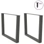 Patas para mesa comedor forma V 2uds antracita 100x(72-73,3) cm de , Patas para mesas - Ref: Foro24-4012658, Precio: 109,61 €...
