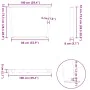 Patas para mesa comedor forma V 2uds antracita 100x(72-73,3) cm de , Patas para mesas - Ref: Foro24-4012658, Precio: 109,61 €...