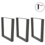 Patas para mesa comedor forma V 3uds antracita 90x(72-73,3) cm de , Patas para mesas - Ref: Foro24-4012670, Precio: 151,06 €,...