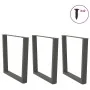 Patas para mesa de comedor en forma de V 3 uds antracita acero de , Patas para mesas - Ref: Foro24-4012666, Precio: 141,86 €,...