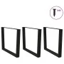 Patas mesa comedor forma V 3uds acero negro 100x(72-73,3) cm de , Patas para mesas - Ref: Foro24-4012672, Precio: 159,85 €, D...