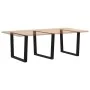 Patas mesa comedor forma V 3uds acero negro 100x(72-73,3) cm de , Patas para mesas - Ref: Foro24-4012672, Precio: 159,85 €, D...
