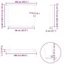 Patas mesa comedor forma V 3uds acero negro 100x(72-73,3) cm de , Patas para mesas - Ref: Foro24-4012672, Precio: 159,85 €, D...
