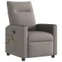 Sillón de masaje reclinable de tela gris taupé de , Sillones - Ref: Foro24-4104837, Precio: 215,69 €, Descuento: %