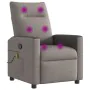 Sillón de masaje reclinable de tela gris taupé de , Sillones - Ref: Foro24-4104837, Precio: 215,69 €, Descuento: %