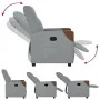 Sillón reclinable de tela gris claro de , Sillones - Ref: Foro24-4104809, Precio: 185,08 €, Descuento: %