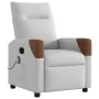 Sillón de masaje reclinable de tela gris nube de , Sillones - Ref: Foro24-4104816, Precio: 202,71 €, Descuento: %
