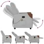 Sillón de masaje reclinable de tela gris nube de , Sillones - Ref: Foro24-4104816, Precio: 202,71 €, Descuento: %