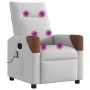 Sillón de masaje reclinable de tela gris nube de , Sillones - Ref: Foro24-4104816, Precio: 202,71 €, Descuento: %