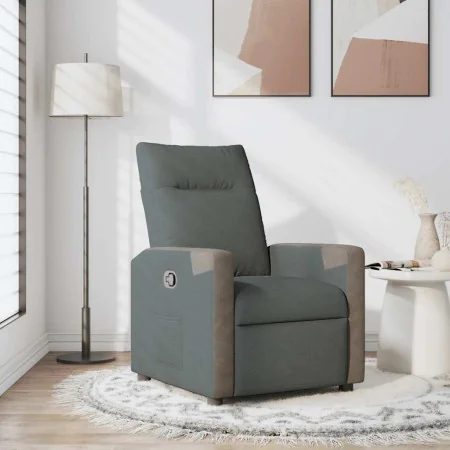 Sillón reclinable de tela gris oscuro de , Sillones - Ref: Foro24-4104840, Precio: 197,00 €, Descuento: %