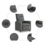 Sillón reclinable de tela gris oscuro de , Sillones - Ref: Foro24-4104840, Precio: 197,00 €, Descuento: %