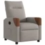 Sillón reclinable de tela gris taupe de , Sillones - Ref: Foro24-4104814, Precio: 196,65 €, Descuento: %