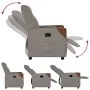 Sillón reclinable de tela gris taupe de , Sillones - Ref: Foro24-4104814, Precio: 196,65 €, Descuento: %