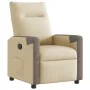 Sillón reclinable de tela crema de , Sillones - Ref: Foro24-4104842, Precio: 186,50 €, Descuento: %