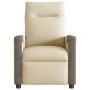 Sillón reclinable de tela crema de , Sillones - Ref: Foro24-4104842, Precio: 186,50 €, Descuento: %