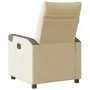 Sillón reclinable de tela crema de , Sillones - Ref: Foro24-4104842, Precio: 186,50 €, Descuento: %