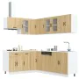 Mueble cocina Kalmar roble sonoma 11 pzas madera contrachapada de , Armarios de cocina - Ref: Foro24-3314884, Precio: 661,68 ...