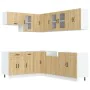 Mueble cocina Kalmar roble sonoma 11 pzas madera contrachapada de , Armarios de cocina - Ref: Foro24-3314884, Precio: 661,68 ...