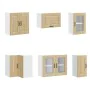 Mueble cocina Kalmar roble sonoma 11 pzas madera contrachapada de , Armarios de cocina - Ref: Foro24-3314884, Precio: 661,68 ...