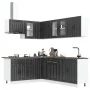 Mueble de cocina Lucca negra 11 piezas madera contrachapada de , Armarios de cocina - Ref: Foro24-3314892, Precio: 699,20 €, ...