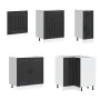 Mueble de cocina Lucca negra 11 piezas madera contrachapada de , Armarios de cocina - Ref: Foro24-3314892, Precio: 699,20 €, ...