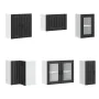Mueble de cocina Lucca negra 11 piezas madera contrachapada de , Armarios de cocina - Ref: Foro24-3314892, Precio: 699,20 €, ...