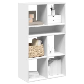 Estantería de madera contrachapada blanco 66x31x112 cm de , Librerías y estanterías - Ref: Foro24-860301, Precio: 74,75 €, De...