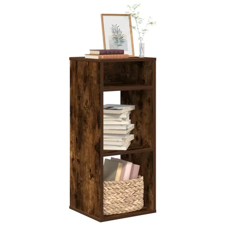 Estantería madera ingeniería color roble ahumado 34x31x80 cm de , Librerías y estanterías - Ref: Foro24-860278, Precio: 40,64...