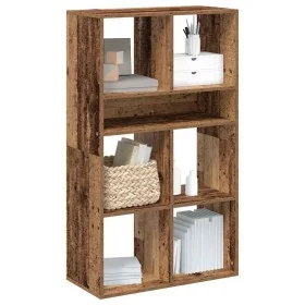 Estantería madera de ingeniería envejecida 66x31x112 cm de , Librerías y estanterías - Ref: Foro24-860308, Precio: 75,48 €, D...