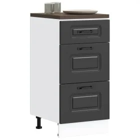 Mueble bajo de cocina Kalmar madera de ingeniería negra de , Armarios de cocina - Ref: Foro24-854241, Precio: 92,70 €, Descue...