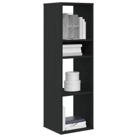 Estantería de madera contrachapada negra 34x31x112 cm de , Librerías y estanterías - Ref: Foro24-860284, Precio: 55,01 €, Des...