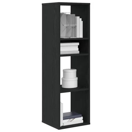 Estantería de madera contrachapada negra 34x31x112 cm de , Librerías y estanterías - Ref: Foro24-860284, Precio: 55,01 €, Des...